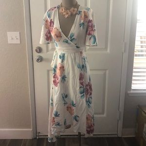Floral Wrap dress